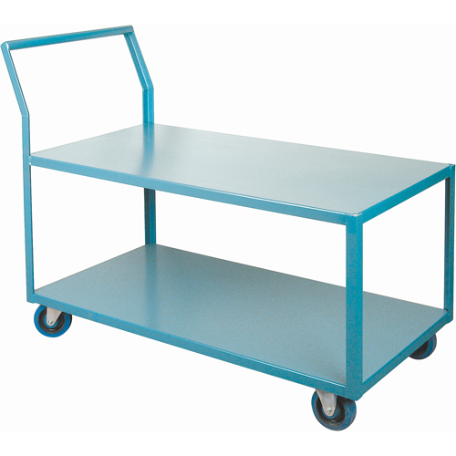 Heavy-Duty Low Profile Shop Carts, 2 Tiers, 24" W x 48" D x 40" H, 1200 lbs. Cap. Stor-it Systems