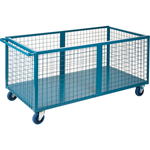 Caisson en treillis m&eacute;tallique, Acier, 63" lo x 30" la x 31,5" h, Volume 25 pi³, Capacit&eacute; 1200 lb Stor-it Systems