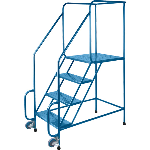 &eacute;chelles Tilt-N-Roll, Acier, 4 marches, Largeur 22", 24" p x 38" h marche pali&egrave;re Stor-it Systems