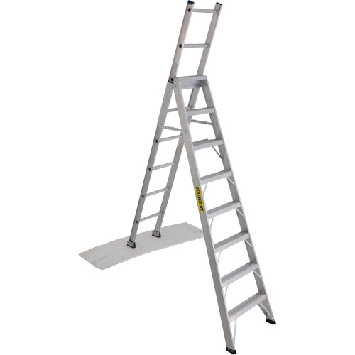 2700 Series Industrial Duty Multi-Way Ladders, 8', Aluminum, 250 lbs. Cap., ANSI 1, CSA 1 Stor-it Systems