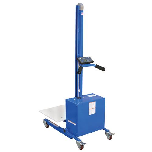 Gerbeur &agrave; plateforme &agrave; &eacute;l&eacute;vation rapide, M&eacute;canisme &eacute;lectrique, Capacit&eacute; de 175 lb, Levage max de 57" Stor-it Systems
