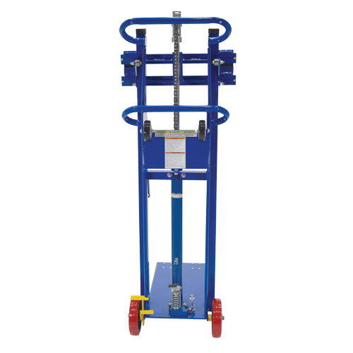 Empileur &agrave; plateforme, M&eacute;canisme Pompe au pied, Capacit&eacute; de 750 lb, Levage max de 52" Stor-it Systems