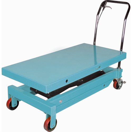 Table &eacute;l&eacute;vatrice robuste &agrave; ciseaux hydraulique, 48" lo x 24" la, Acier, Capacit&eacute; 1545 lb Stor-it Systems