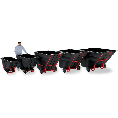 Tilt Truck, Polyethylene, 1-1/2 cu. yd., 1200 lbs. Load Capacity Stor-it Systems