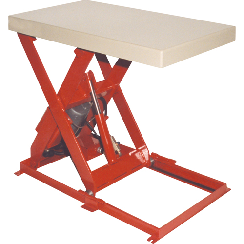 Scissor Lift Table, Steel, 36" L x 20" W, 1100 lbs. Capacity Stor-it Systems