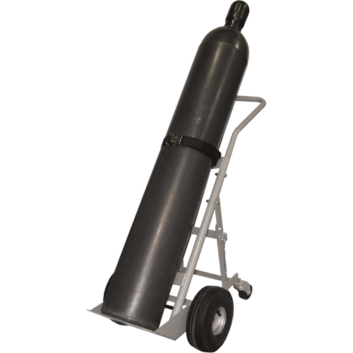 Chariots &agrave; quatre roues pour bouteilles, Roues Pneumatique, Base de 10" la x 8" lo, 1000 lb Stor-it Systems