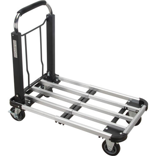 Chariots &agrave; plateforme pliants, Aluminium, 300 lb, 28" lo x 16" la, Hauteur 32" Stor-it Systems