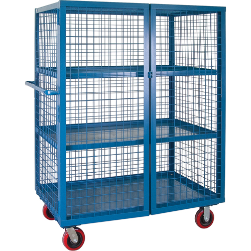 Chariot en treillis m&eacute;tallique, 3 niveaux, 51" lo x 32" la x 62,5" h, Cap. 2400 lb Stor-it Systems