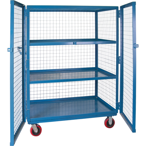 Chariot en treillis m&eacute;tallique, 3 niveaux, 51" lo x 32" la x 62,5" h, Cap. 2400 lb Stor-it Systems