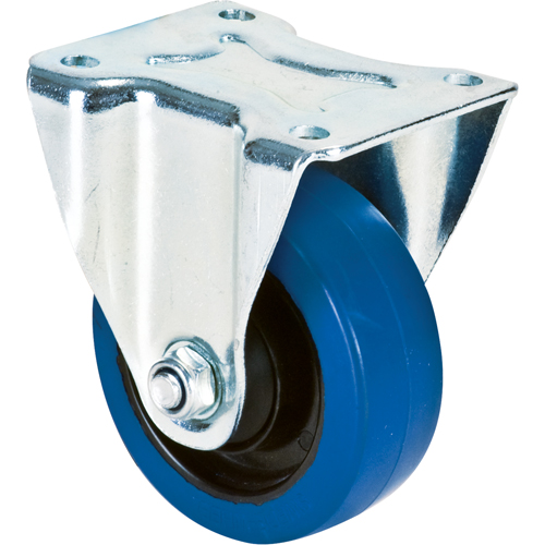 Roulette bleue, Fixe, 4" (101,6 mm), Caoutchouc, 350 lb (158,8 kg) Stor-it Systems