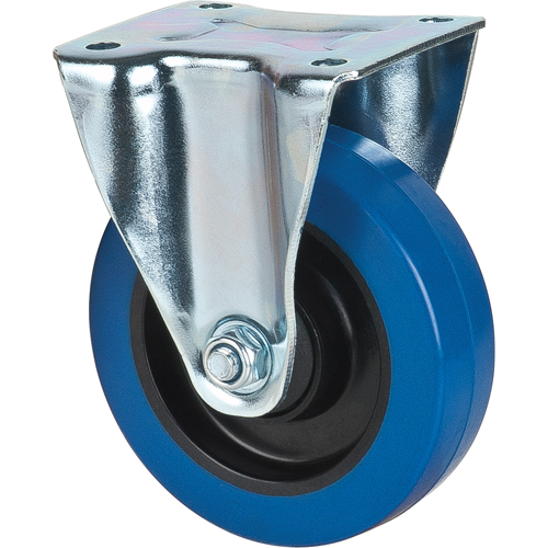 Roulette bleue, Fixe, 5" (127 mm), Caoutchouc, 400 lb (181 kg) Stor-it Systems