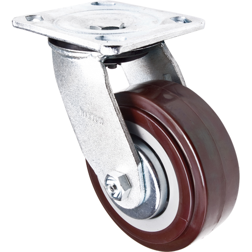 Roulette, Pivotant, 5" (127 mm), Polyur&eacute;thane, 650 lb (294 kg) Stor-it Systems
