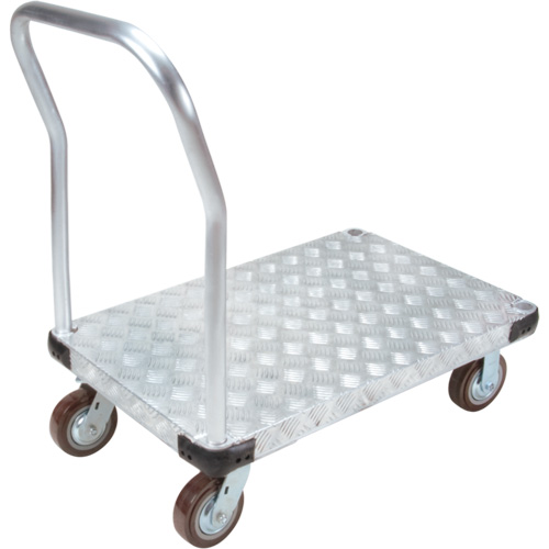 Aluminum Platform Truck, 24" W x 36" L, 3400 lbs. Cap., Polyurethane Wheels Stor-it Systems