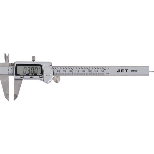 JEDC-6 Premium Digital Caliper, 0" - 6" (0 mm - 150 mm) Range Stor-it Systems