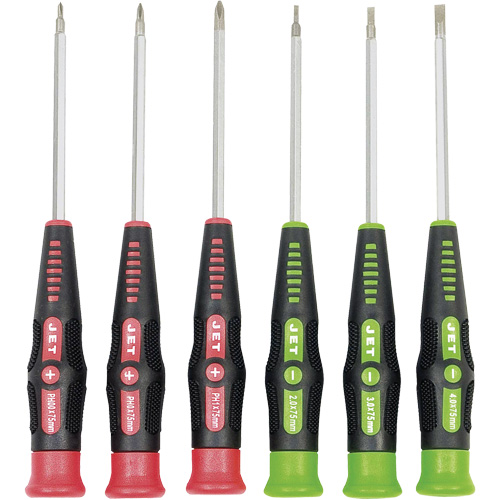 JPSD-6 Precision Screwdriver Set, 6, Magnetic Stor-it Systems