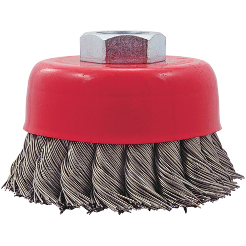 CK3201T Brosse fils nou&eacute;s torsad&eacute;s, 3" dia. x 5/8"-11 arbre Stor-it Systems