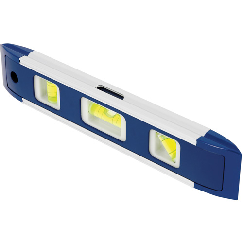 Niveau torpille, 9" lo, Aluminium, 3 fioles, Magn&eacute;tique Stor-it Systems
