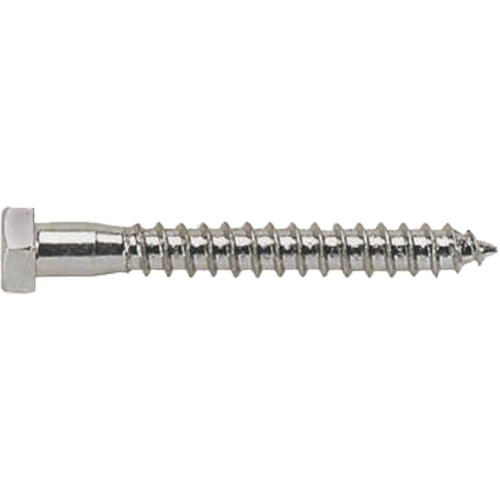 Lag Bolt, 3/8" x 4" L, Zinc Plated Stor-it Systems