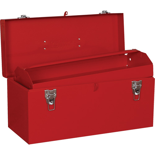 Heavy-Duty Tool Box, 8-1/2" D x 20" W x 9-1/2" H, Red Stor-it Systems