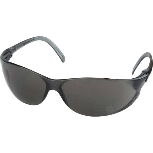 Twister Series Safety Glasses, Grey/Smoke Lens, Anti-Scratch, ANSI Z87+/Meets/Exceeds CSA Z94.3 Stor-it Systems