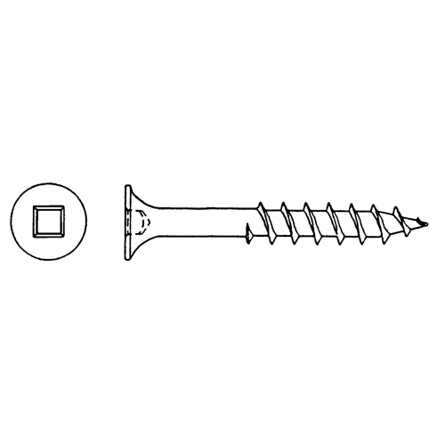 Vis de pont, #8 x 3" lo, Vert Stor-it Systems