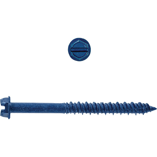 Hex Washer Slot SD Concrete Screws, 3/16" x 1-1/4" L, Zinc Plate Stor-it Systems