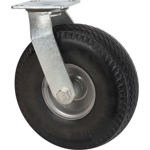 Roulettes anticrevaisons, Pivotant, 10" (254 mm), Anticrevaison, 300 lb (136 kg) Stor-it Systems