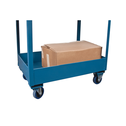 Chariots de service &agrave; bordure profonde, 2 Tiers, 24" la x 47" h x 36" p, Capacit&eacute; 1200 lb Stor-it Systems