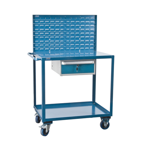Chariots de service mobiles, 2 Tiers, 24" la x 57" h x 40" p, Capacit&eacute; 1200 lb Stor-it Systems