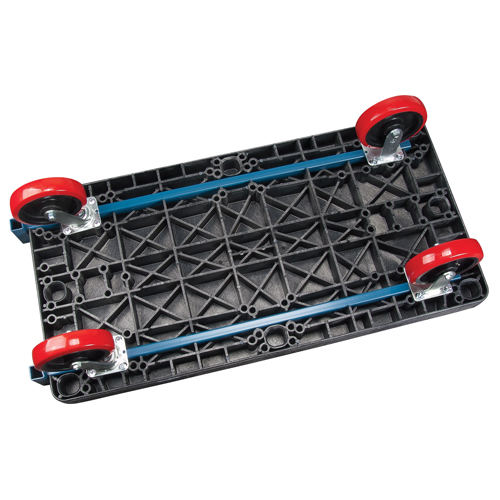 Chariots &agrave; plateforme en plastique, 48" lo x 24" la, 2500 lb cap, Roues Polyur&eacute;thane Stor-it Systems