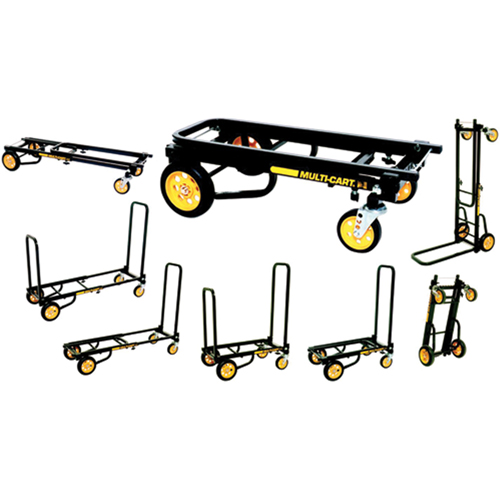 Transporteur d'&eacute;quipement 8 en 1 RockNRoller Multi-Cart, petit, Acier, Capacit&eacute; 350 lb Stor-it Systems