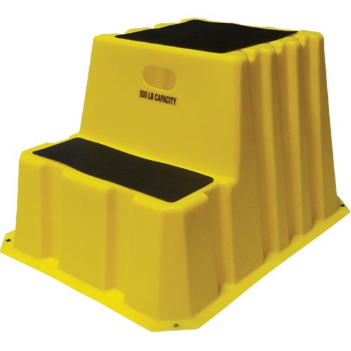 Escabeaux emboîtables industriels, 2 marches, 32-3/4" x 25-3/4" x Hauteur 20-1/2" Stor-it Systems