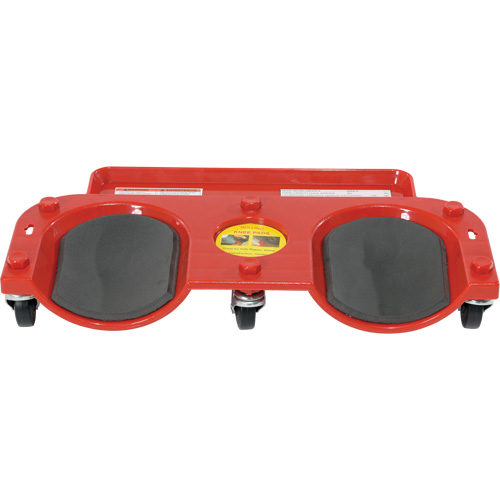 Socle roulant pour les genoux, Plastique, Rouge, Capacit&eacute; 350 lb Stor-it Systems