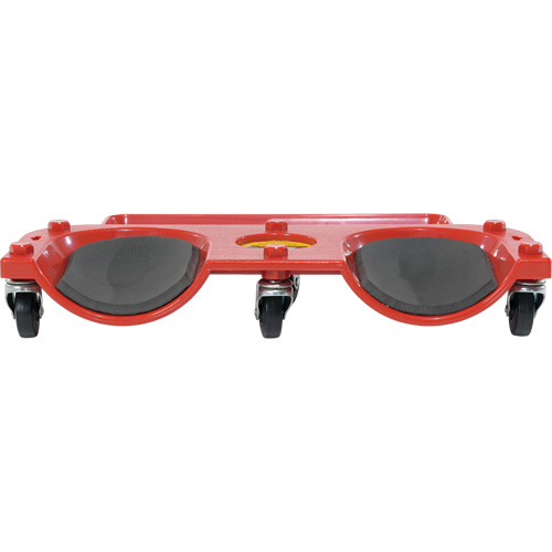 Socle roulant pour les genoux, Plastique, Rouge, Capacit&eacute; 350 lb Stor-it Systems