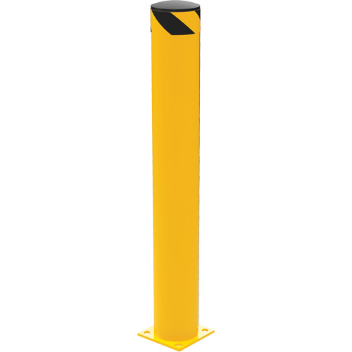 Butoir de s&eacute;curit&eacute;, Acier, 48" h x 6,5" la, Jaune Stor-it Systems