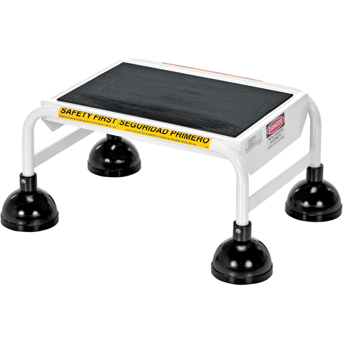 &eacute;chelles Stop-Step, 1 marches, Largeur de la marche 16", Hauteur de la plateforme 9-9/16", Acier Stor-it Systems