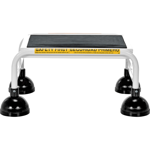 &eacute;chelles Stop-Step, 1 marches, Largeur de la marche 16", Hauteur de la plateforme 9-9/16", Acier Stor-it Systems