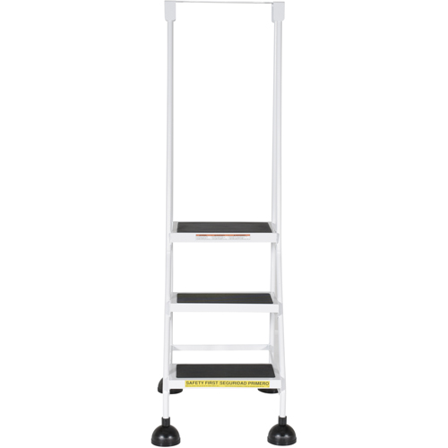 &eacute;chelles Stop-Step, 3 marches, Largeur de la marche 16", Hauteur de la plateforme 28-11/16", Acier Stor-it Systems