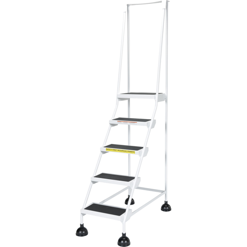 &eacute;chelles Stop-Step pour travaux l&eacute;gers, 5 marches, Largeur de la marche 16", Hauteur de la plateforme 47-11/16", Acier Stor-it Systems