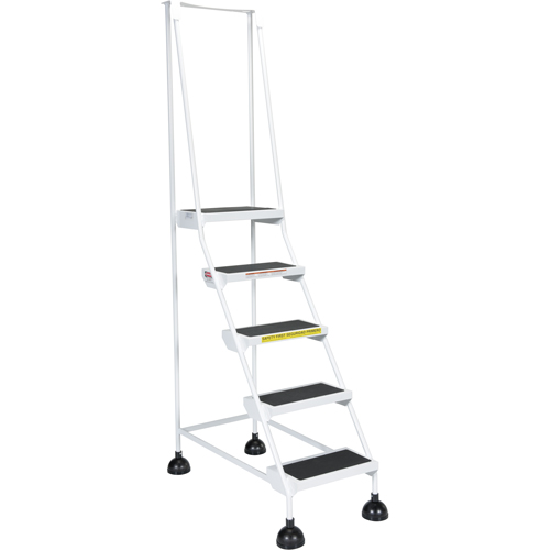 &eacute;chelles Stop-Step pour travaux l&eacute;gers, 5 marches, Largeur de la marche 16", Hauteur de la plateforme 47-11/16", Acier Stor-it Systems