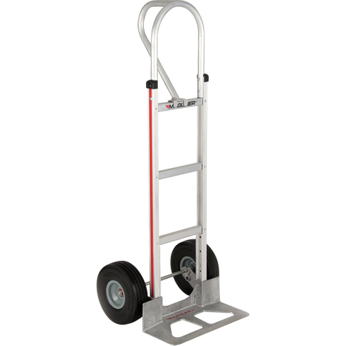 Straight Back Hand Truck, P-Handle Handle, Aluminum, 52" Height, 500 lbs. Capacity Stor-it Systems