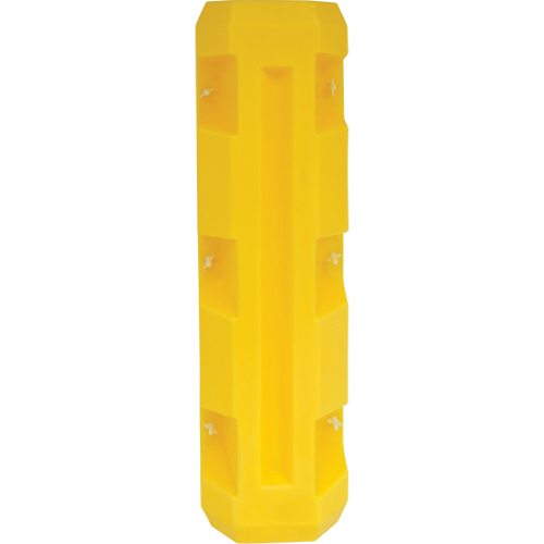 Slim Column Protector, 3" x 3" Inside Opening, 12" L x 12" W x 42" H, Yellow Stor-it Systems