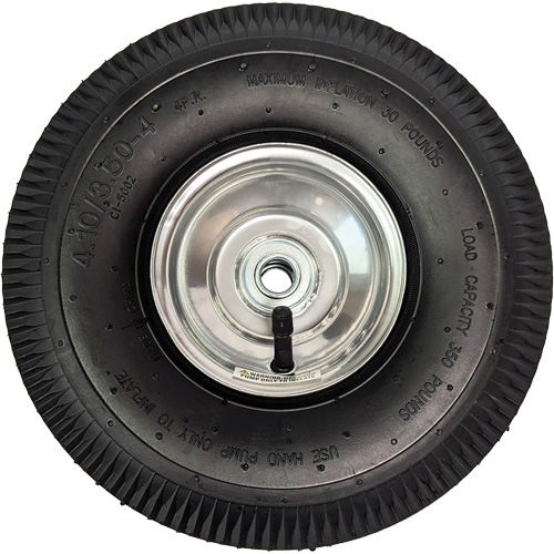 Roue pneumatique de rechange pour diable, 10" (254 mm), Capacit&eacute; de 350 lb Stor-it Systems