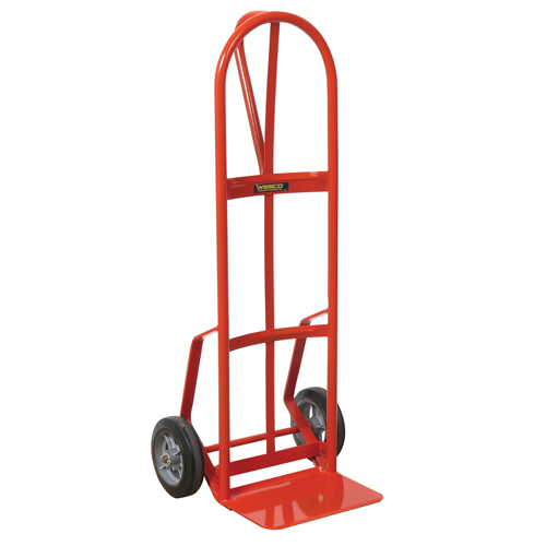 Hand Truck with Reinforced Noseplate - 126DRN-HB , P-Handle Handle, Steel, 51" Height, 800 lbs. Capacity Stor-it Systems