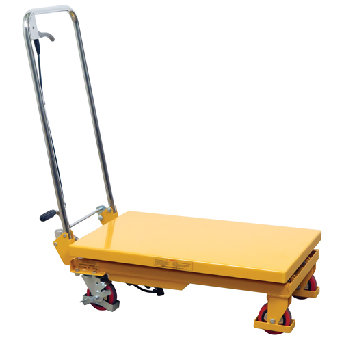 Hydraulic Scissor Lift Table, 17.75" L x 27.5" W/27-1/2" L x 17-3/4" W, Steel, 330 lbs. Capacity Stor-it Systems