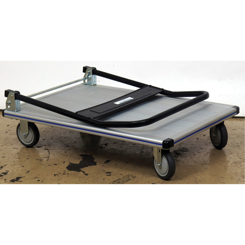 Chariot &agrave; plateforme avec poign&eacute;e pliante, Aluminium, 350 lb, 29" lo x 18-1/2" la, Hauteur 34-1/2" Stor-it Systems