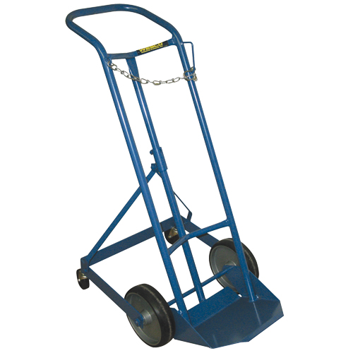 Chariot professionnel CC-1 pour bouteille de gaz, Roues Caoutchouc moul&eacute;, Base de 9" la x 7-1/4" lo, 250 lb Stor-it Systems