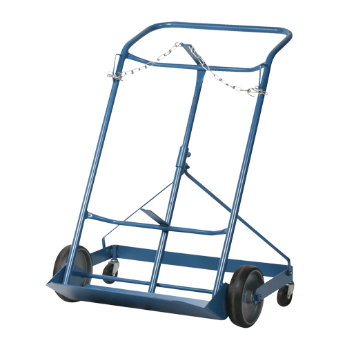 Chariot professionnel CC-2 pour deux bouteilles de gaz, Roues Caoutchouc moul&eacute;, Base de 16-7/8" la x 7-1/4" lo, 500 lb Stor-it Systems