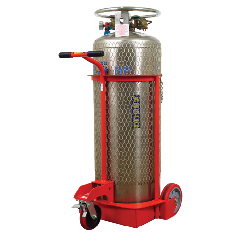 Grand chariot LCC pour bouteille de gaz liquide, Roues Polyur&eacute;thane, Base de 20" la x 20" p, 1000 lb Stor-it Systems