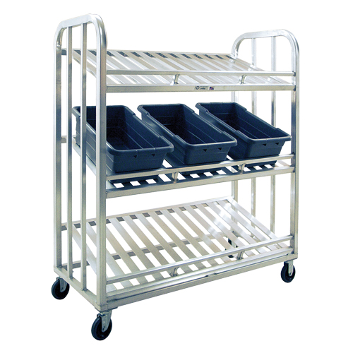 Chariot de pr&eacute;paration, 3 Tiers, 59" la x 67-1/2" h x 26" p, Capacit&eacute; 1000 lb Stor-it Systems
